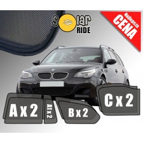 Zasłonki / zasłony / rolety / roletki / osłony / osłonki przeciwsłoneczne dedykowane / pod wymiar / do BMW E61 Touring
