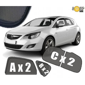 Cortinas tapa sol / solares para Opel Astra J 5 portas (2009-2019)