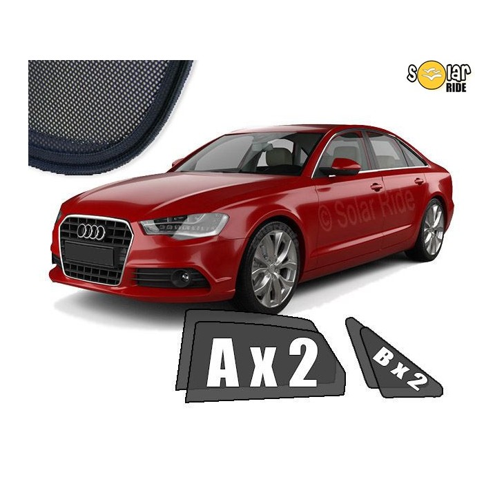 per Audi A6 Station Wagon 2011-2018 Parasole per Auto con Protezione UV Set di 2 